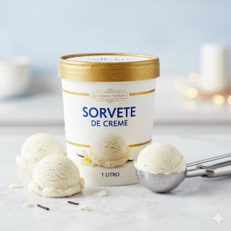 Sorvete de Creme Pote 1L