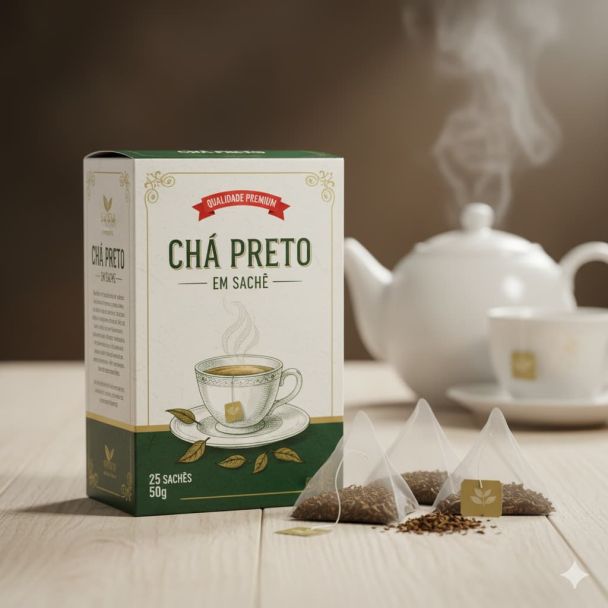 Chá Preto em Sachê