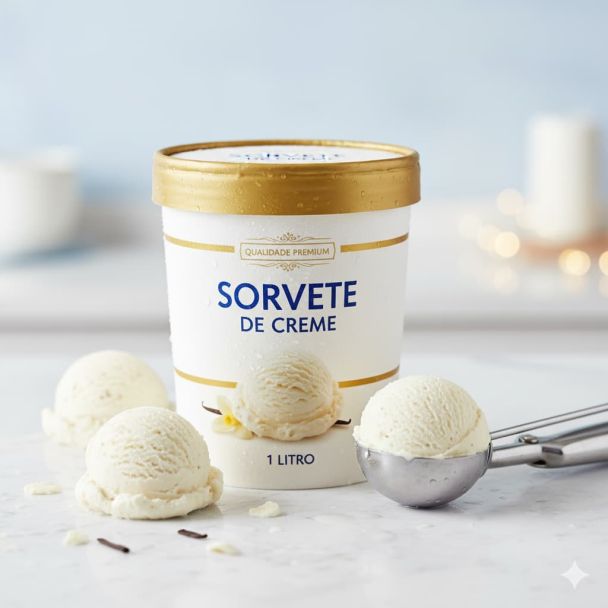 Sorvete de Creme Pote 1L